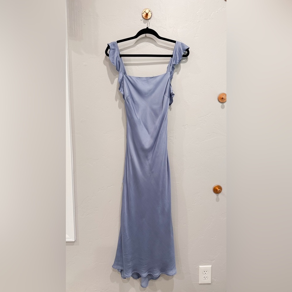 Astr Blue Spaghetti Strap Slip Dress